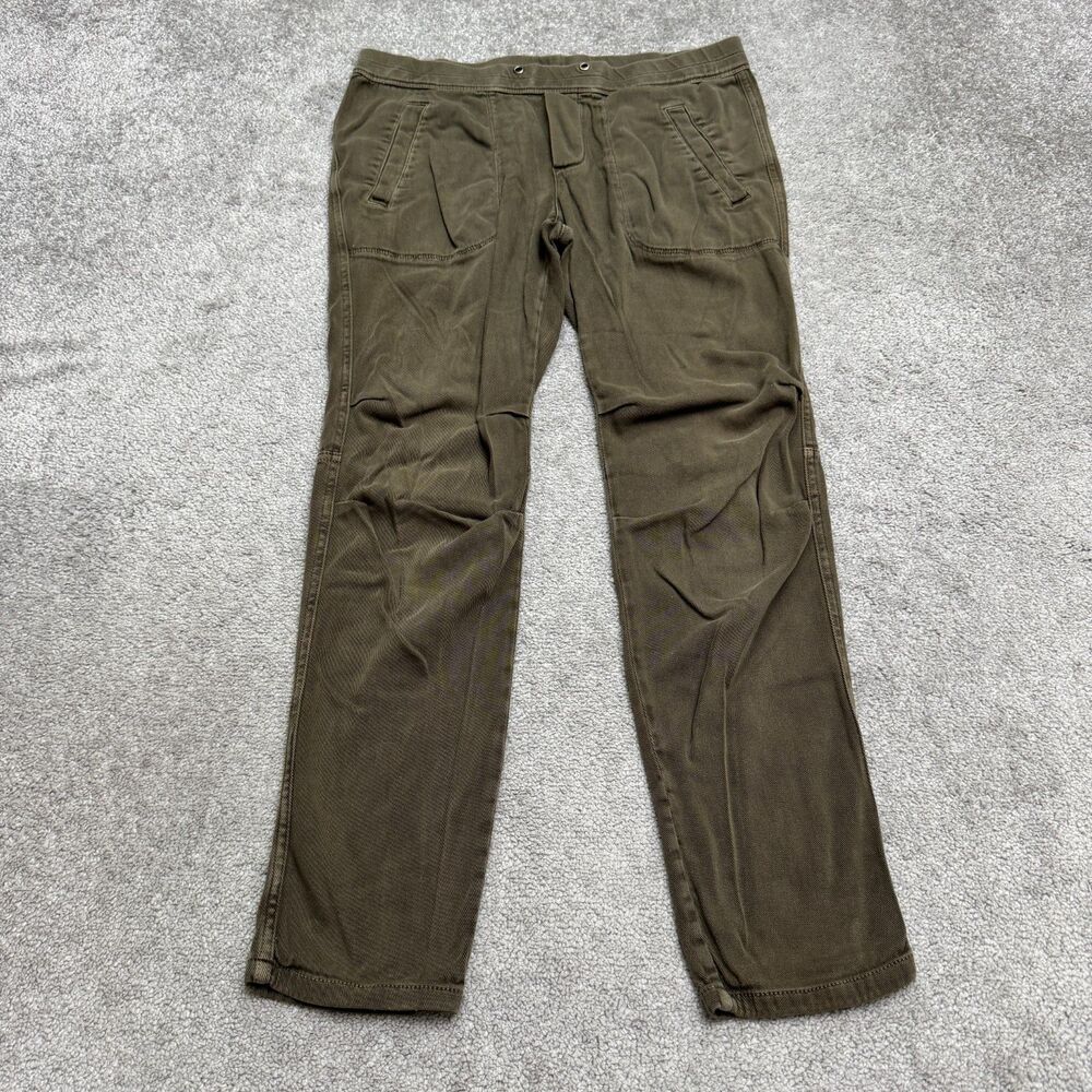 Standard James Perse Utility Elastic Waist Pants Womens 2 Medium Olive Green